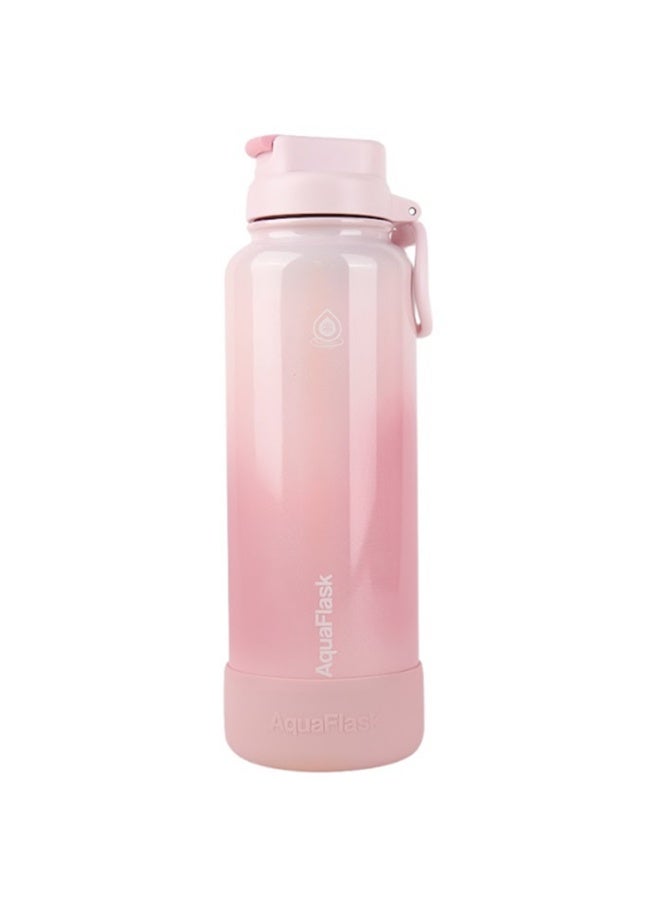 Aquaflask Candy Floss  (32oz) Vacuum Insulated Water Bottle in Strawberry  Cream - Image 2
